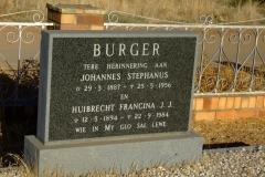 Burger, Johannes Stephanus and Burger, Huibrecht Francina J. J.