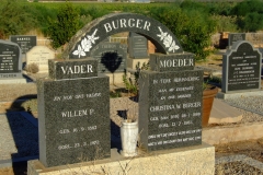 Burger, Willem P. and Burger, Christina W. (nee van Dyk)