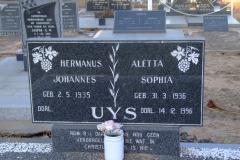 Uys, Hermanus Johannes + Uys, Aletta Sophia