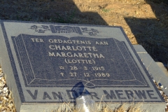 Van Der Merwe, Charlotte Margaretha