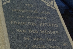 Van Der Merwe, Francois Petrus