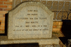 Van Der Merwe, Hendrina (nee Maritz)