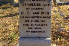 Van Wyk, H.C. geb Oosthuizen- Malie