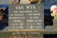 Van Wyk, Pieter and Sarie