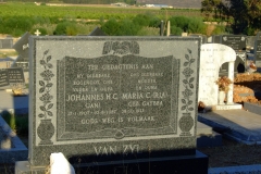 Van Zyl, Johannes H. C. and Maria nee Gaybba