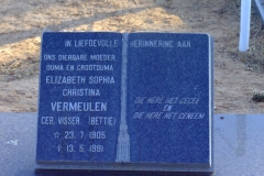 Vermuelen, Elizabeth Sophia Christina (Bettie) nee Visser