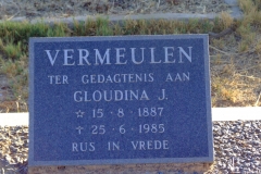 Vermeulen ,Gloudina J.