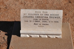 Bruwer, Johanna Christina nee Le Roux