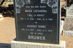 Bruwer, Maria Catharina nee Le Roux and Jakobus