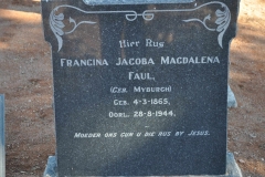 Faul, Francina Jacoba Magdalena nee Myburgh