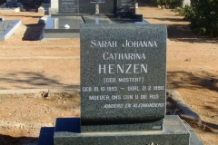 Henzen, Sarah Johanna Catharina nee Mostert