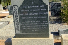 Jordaan, Abraham Johannes born 11 June 1867 died 28 March 1966