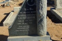 Saunderson, Maria Christina born 23 January 1883 died 28 November 1970