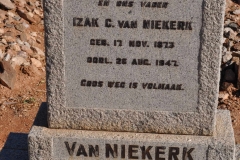 Van Niekerk, Izak C born 17 November 1873 died 26 August 1947