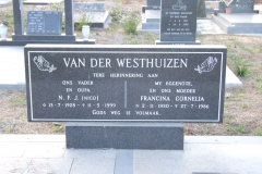 Van der Westhuizen, N.F.J. + Francina Cornelia