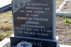 De Waal, Huibrecht Fredrika Johanna