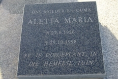 De Waal (?), Aletta Maria