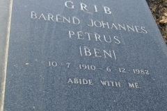 Grib, Barend Johannes Petrus