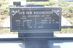 Van der Westhuizen, Gert Jacobus + Alida H.D.