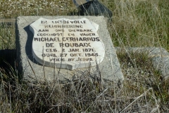 De Roubaix, Michael Gerhardus born 02 January 1871 died 27 October 1945