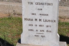 Loubser, Maria MM born 19 March 1875 died 08 April 1956