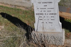 Loubser, Martinus DJ born 16 July 1873 died 02 November 1953