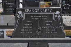 Spangenberg, Willem Adriaan born 05 October 1917 died 23 June 2001 + Maria Magrietha nee Nel born 05 June 1918 died 06 March 2001