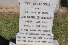 Steenkamp, Jan Harms born 17 January 1915 died 11 March 1956