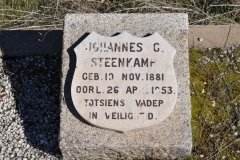 Steenkamp, Johannes C born 10 November 1881 died 26 April 1953