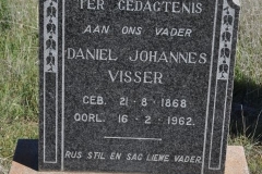 Visser, Daniel Johannes born 21 August 1868 died 16 February 1962