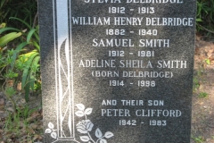 Delbridge, Sylvia + Delbridge, William Henry + Smith, Samuel + Smith, Adeline Sheila + Smith, Peter Clifford